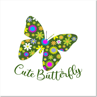 Lovely Butterflies Design - Cute Butterfly Posters and Art